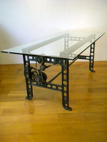 INDUSTRIAL GLASS TABLE A-41