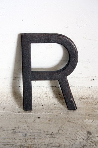 IRON LETTER A-217-r