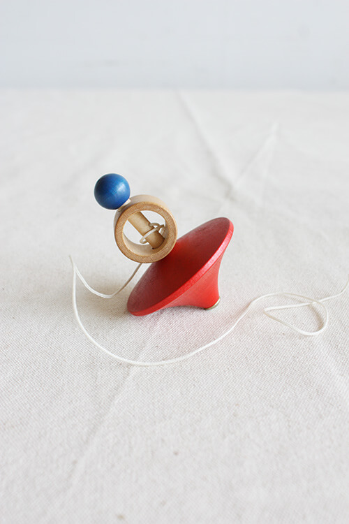 spinning top”red”　L-413-B